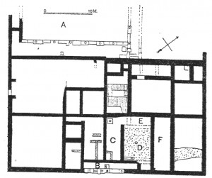 Plan of the Building of the Dionysiasts at Piraeus From Rider 1916, 223. Public domain.